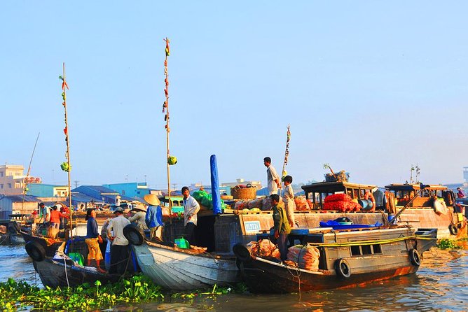Cai Rang Floating Market & Mekong Delta Private 1-Day Tour - My Tho by traditional boats: islands, sampans, and close canal life