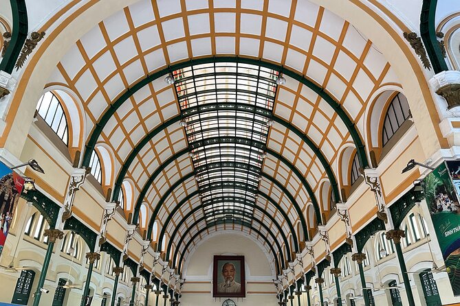 [Free E-sim] Half Day Guided Tour in Ho Chi Minh City - Stop 1: Central Post Office for European-style photos that make sense