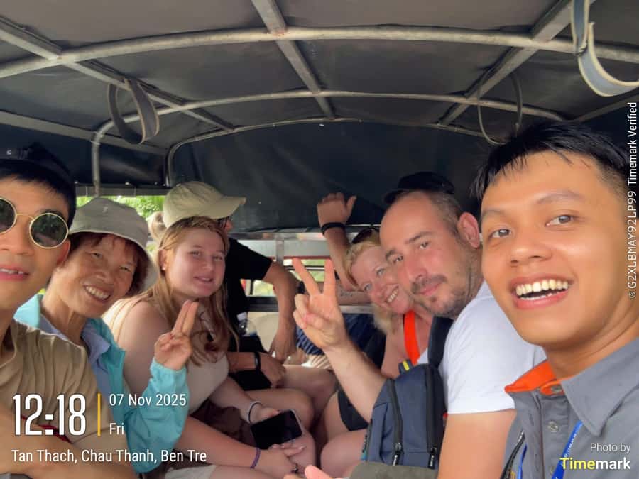 HCM: Authentic Mekong Delta - Boat, TukTuk, Khot Cake Making - Coconut Candy Making and the Southern Folk Music Break