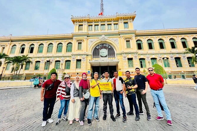 Ho Chi Minh City and Cu Chi Tunnels 1 Day | Option: Shooting Guns - Notre Dame Cathedral and Saigon Central Post Office: classic landmarks, clear context