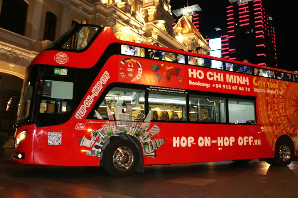 Ho Chi Minh City: Late-Night Open-Top Bus Tour - Late-night Ho Chi Minh City from the top deck: the real appeal