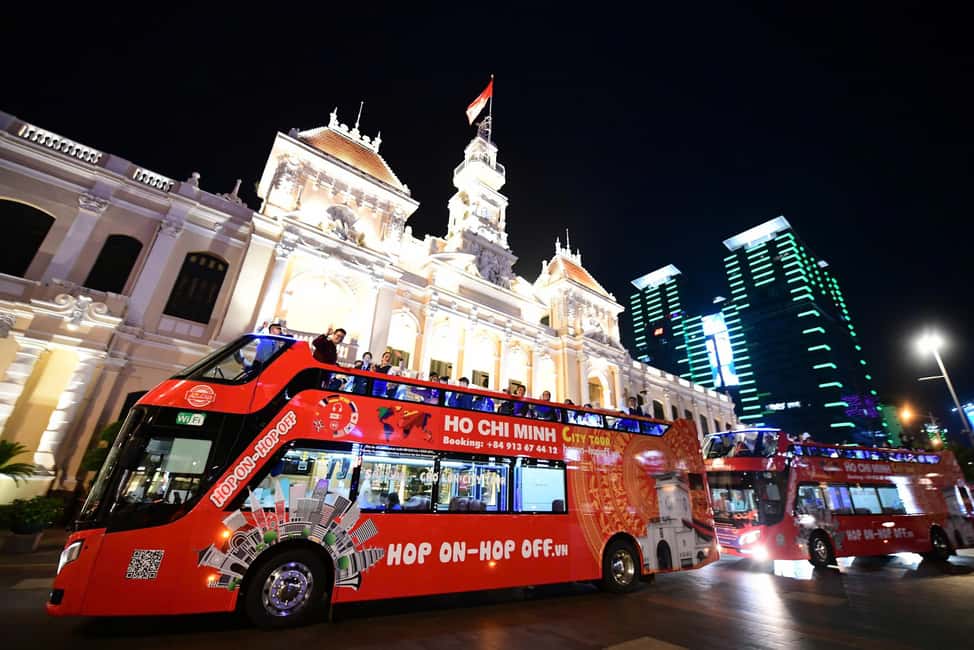 Ho Chi Minh City: Late-Night Open-Top Bus Tour - The 45-minute route loop: what you’ll pass and why it feels special