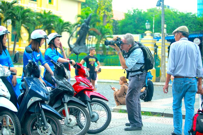 Ho Chi Minh City Tour by Motorbike with Female Riders | KissTour - Notre-Dame Cathedral: Red-Brick Calm as a Contrast Pause