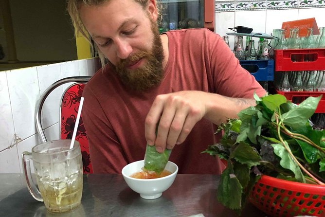 Saigon By Night and Street Food By Motorbike | Opt: Ao Dai Riders - District 4 Finale: Spring Roll Vermicelli and Night Neighborhood Mood
