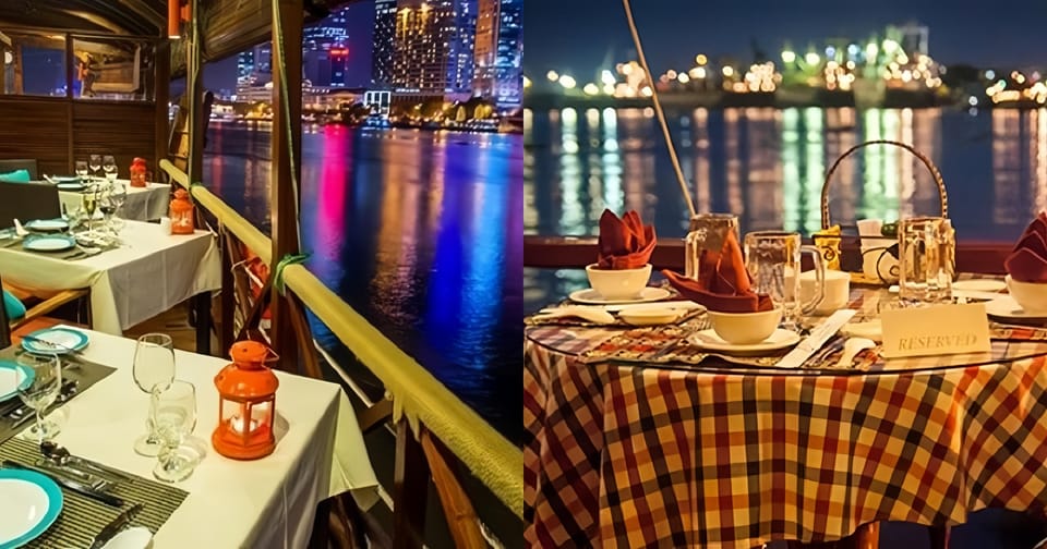 Saigon Dinner On Cruise Tour With Private Table - Boarding and Sunset Photo Time by the Boats