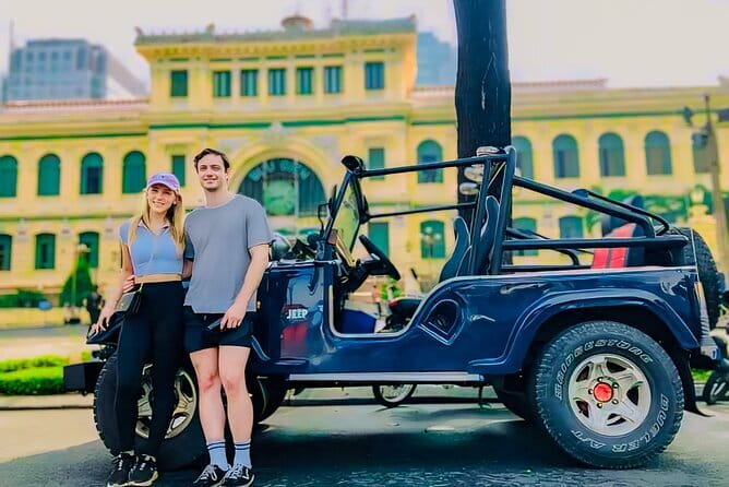 Saigon US Army Jeep Tours: History, Culture & Street Food - French colonial icons: Central Post Office and the architecture tour you didn’t plan