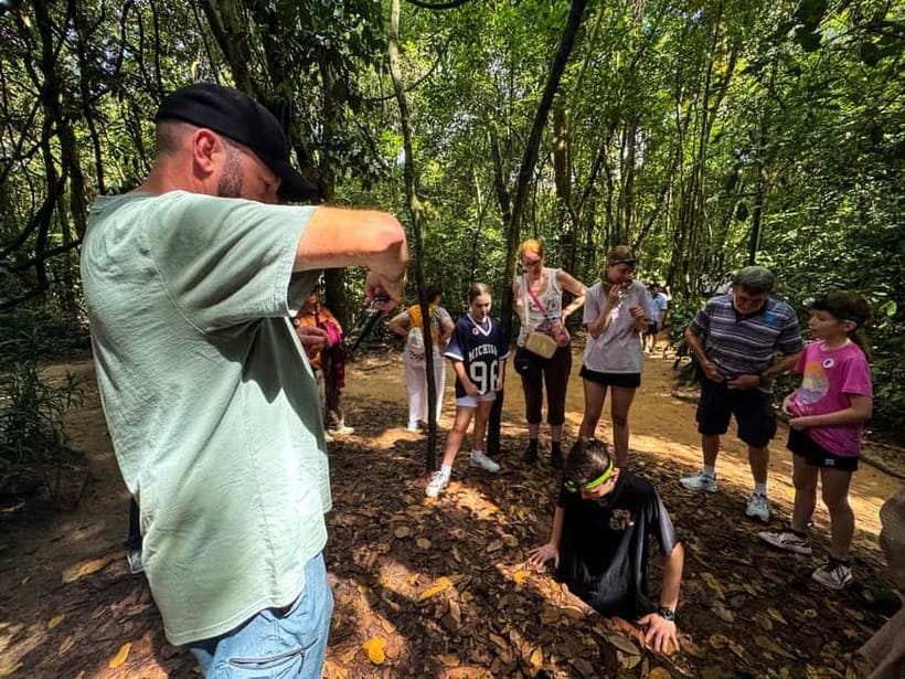 Small Group Full-Day Cu Chi Tunnels and Mekong Trip - Cu Chi Tunnels: traps, living spaces, and cassava-tea wartime food