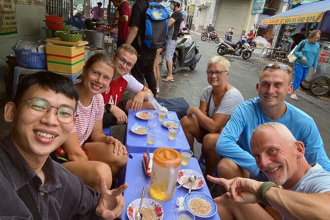 The Coolest Vegan Food Tour by Motorbike in Ho Chi Minh City - Nguyen Thien Thuat apartment buildings: vegan Bun Bo and wartime memory