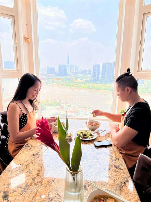 Top Home Cooking Class with Stunning River View AC Kitchen - Small-group cooking in a real home, not a studio